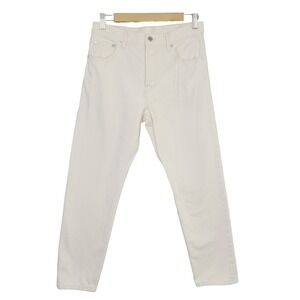 Helmut Lang Jeans 28‎ Cream Organic Cotton Straight High-Rise Denim